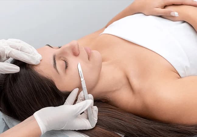 Dermaplaning facial